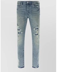 Purple - Low-Rise Straight-Leg Denim Jeans - Lyst