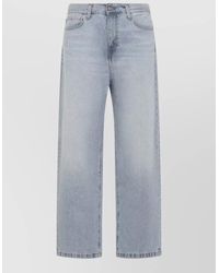 Carhartt - Denim Wide-Leg Straight-Leg Trousers - Lyst