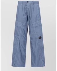 C.P. Company - Wide Leg Pants Belt Loops Cargo Goggle - Lyst