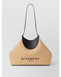 Givenchy - Small Facet Tote Bag Raffia Leather - Lyst