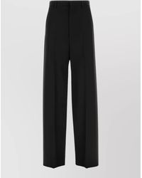Balenciaga - Wool Wide-Leg Trousers - Lyst