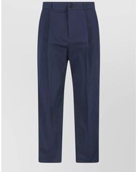 Valentino - Straight Pants Belt Loops Back Pocket - Lyst