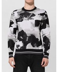 Dolce & Gabbana - Silk Camouflage Long-Sleeve T-Shirt - Lyst