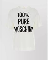 Moschino - Crepe T-Shirt - Lyst