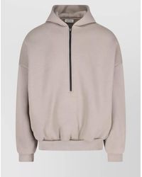 Fear Of God - Hooded Sweatshirt With Ribbed Cuffs And Hem - Lyst