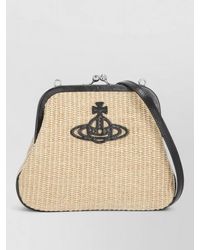 Vivienne Westwood - Raffia Clutch Bag Chain Strap Handle - Lyst