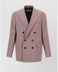 Dries Van Noten - Double-Breasted Blazer Notch Lapels - Lyst