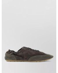 Saint Laurent - Suede Two Tone Sneakers - Lyst