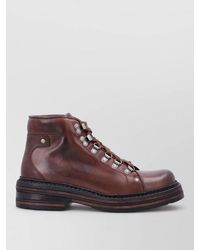 Miu Miu - Leather Lace-Up Ankle Boots - Lyst