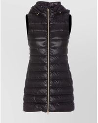Herno - Quilted Sleeveless Hooded Down Jacket - Lyst