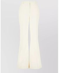 Stella McCartney - Wool Trousers Flared Leg Button Detail - Lyst