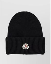 Moncler - Beanie Ribbed Knit Turn-Up Brim - Lyst