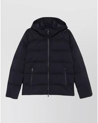 Paul & Shark - Down Hooded Puffer Jacket - Lyst