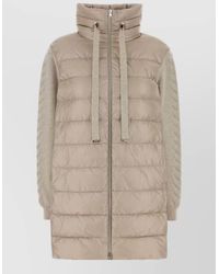 Herno - High Collar Nylon Quilted Down Jacket - Lyst