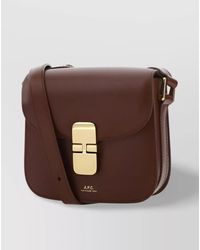 A.P.C. - Grace Mini Leather Shoulder Bag - Lyst