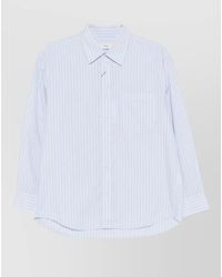 DUNST - Cotton Shirt Long Sleeves Chest Pocket - Lyst