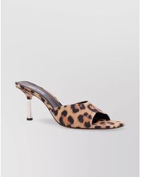 Paris Texas - Lorena Animal Print Suede Sandals - Lyst