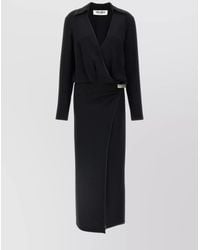 The Attico - Wrap Maxi Dress - Lyst