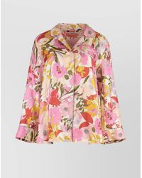 Max Mara - Alan Printed Silk Shirt - Lyst