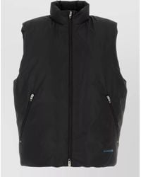 Jil Sander - Polyester Sleeveless Down Jacket High Collar - Lyst