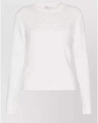 Max Mara - Manto Wool Crew Neck Long Sleeve Sweater - Lyst