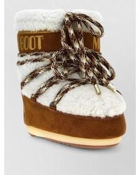 Moon Boot - Ankle Boots Round Toe Rubber Sole Suede - Lyst
