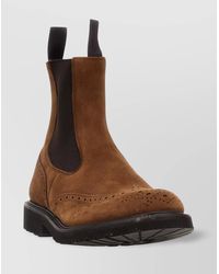 Tricker's - 'Henry' Ankle Boots Featuring Brogue Detailing - Lyst