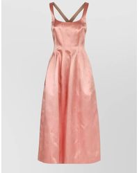 Philosophy - Cross-Back Midi Dress - Lyst