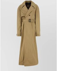 Balenciaga - Cotton Trench Coat - Lyst