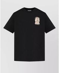 CASABLANCA - Printed Organic Cotton Short-Sleeve T-Shirt - Lyst