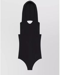 Courreges - Hooded Halterneck Sleeveless Bodysuit - Lyst