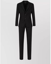 Giorgio Armani - Tailored Suit With Notch Lapel And Pockets - Lyst