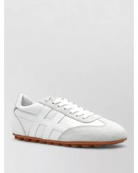 Hogan - Olympia Nappa Leather Suede Low Sneakers - Lyst