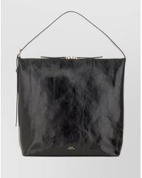 A.P.C. - Textured Shoulder Bag Adjustable Strap - Lyst