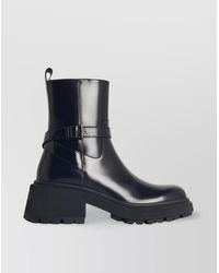 Jimmy Choo - Calfskin Leather Ankle Boots - Lyst