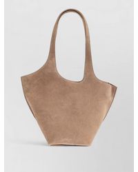The Attico - Medium Suede Leather Shoulder Bag - Lyst