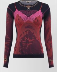 Marine Serre - Printed Crew Neck Top - Lyst