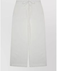 TOTEME - High-Rise Striped Wide-Leg Trousers - Lyst