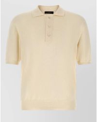 Zanone - Cotton Knit Polo Shirt - Lyst