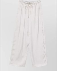 Emporio Armani - Striped Wide-Leg Pyjama Trousers - Lyst