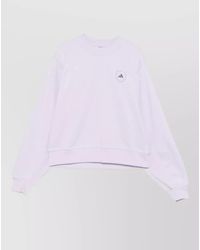 adidas By Stella McCartney - Cotton Knit Crew Neck Sweatshirt - Lyst