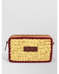 Marni - Crossbody Bag Adjustable Strap Woven Texture - Lyst