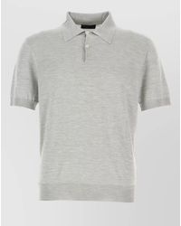 Prada - Shirt Collar Polo - Lyst