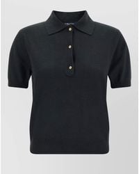 Max Mara - Silk Cashmere Knit Short-Sleeve Polo Shirt - Lyst