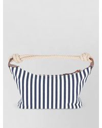 Miu Miu - Striped Shoulder Bag Rope Handle Design - Lyst