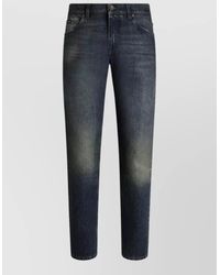 Dolce & Gabbana - Jeans Trousers Belt Loops Faded Five Pocket - Lyst