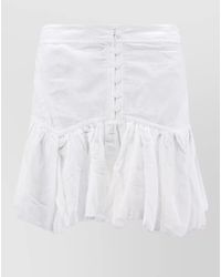Isabel Marant - Daneen Organic Cotton Viscose Button Mini Skirt - Lyst