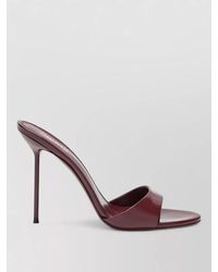 Paris Texas - Leather Open Toe Mules Stiletto Heel - Lyst