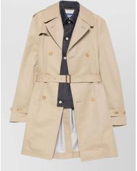 Junya Watanabe - Cotton Double-Breasted Belted Trench Coat - Lyst
