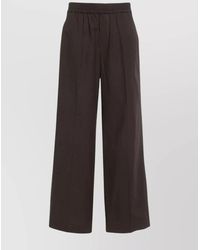 P.A.R.O.S.H. - Cotton Straight-Leg Trousers - Lyst